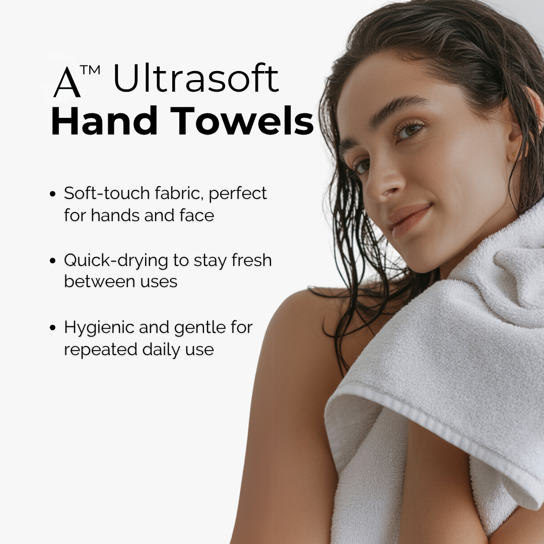 Ultrasoft Egyptian Cotton Hand Towels 2pcs (30x14in)